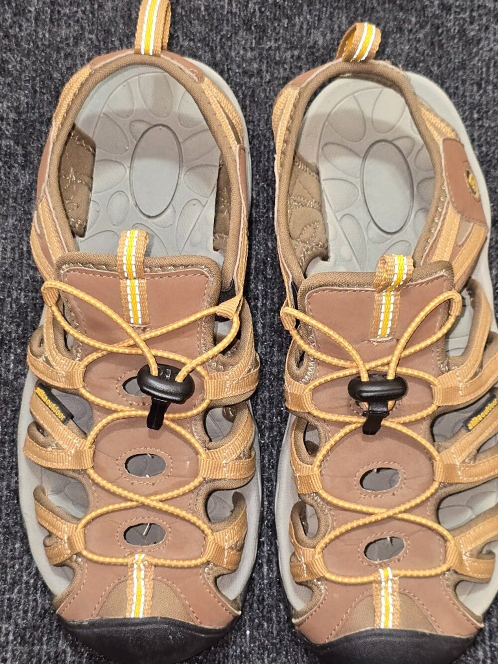 Atika Outdoor Men’s Hiking Sandals Size 10 EU 40 Closed Toe Brown Water Trail AT